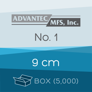 Box of 5,000 | 9 cm ADVANTEC No. 1 Folded Filter Papers for Qualitative Analysis